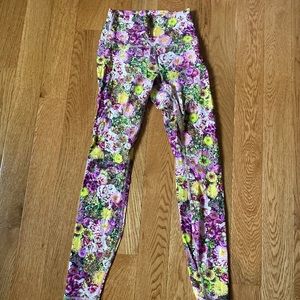 Floral lululemon leggings